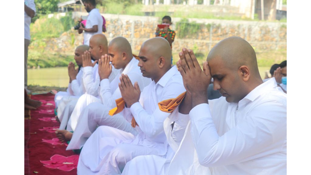 Five young men get ordained on the same day at the Meth Bo Sewana Meditation Center.