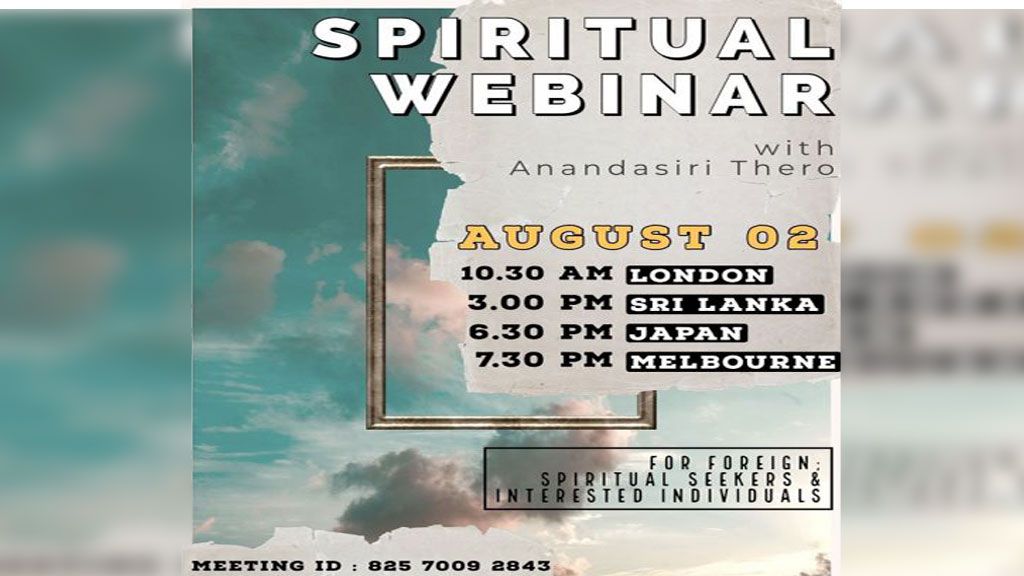 ZOOM Discussion: Q&A session with Rev.Thiththagalle Anandasiri